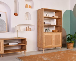 Hanah Home Jüt Bookshelf Color Roble